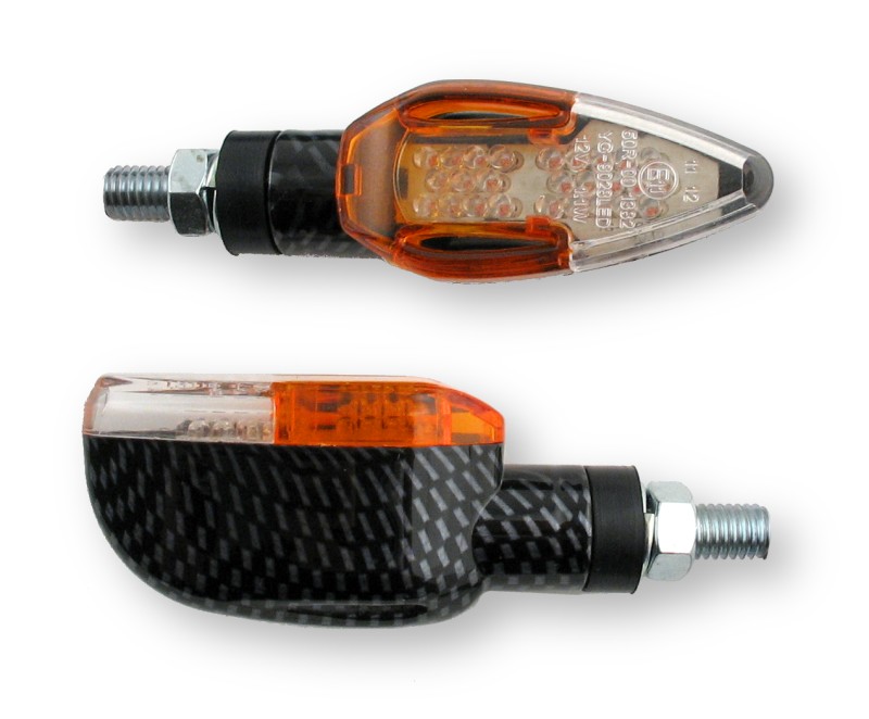 LED indicators Pelican Carbon-Look kurz
