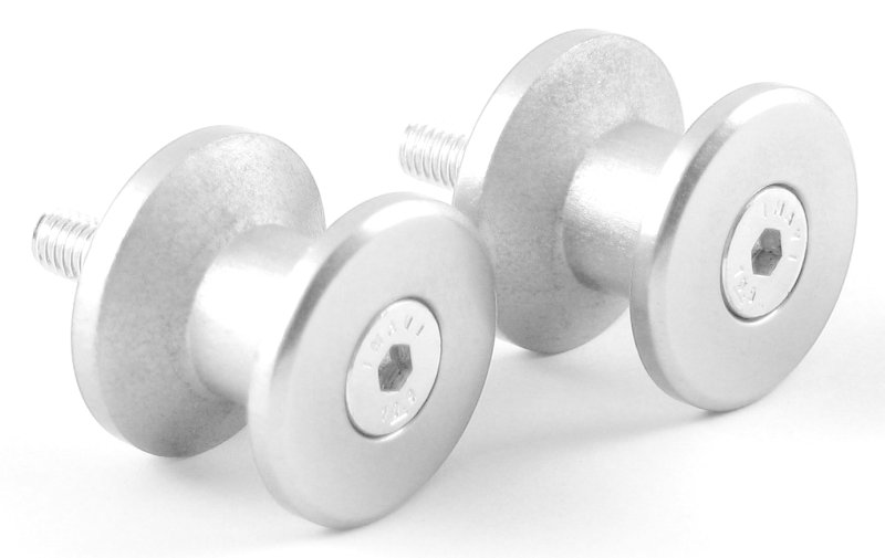 paddock stand bobbins Puig 6mm Yamaha/Aprilia silver