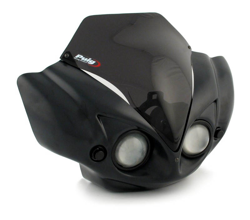 Streetfighter Headlight Fairing Puig Matrix black/dark