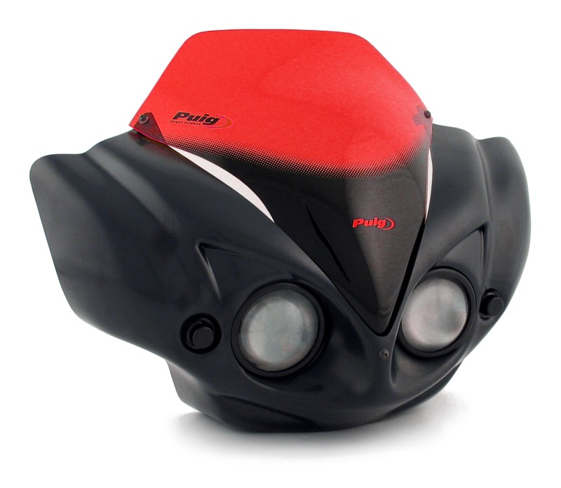 Streetfighter Headlight Fairing Puig Matrix black/red