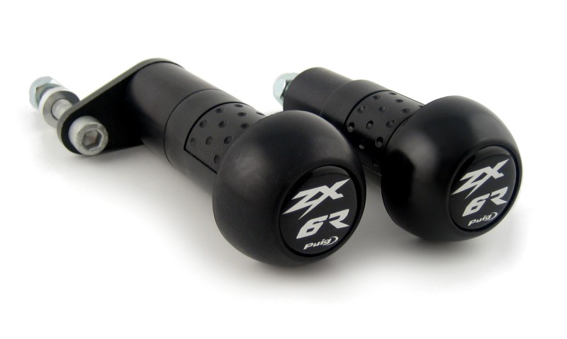 Crash bobbins Kawasaki ZX6R 05-06 black