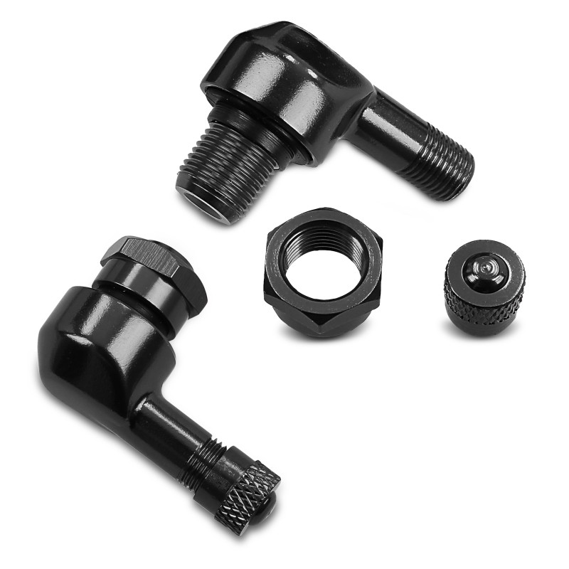 Motorcycle angle valve Puig universal black (Pair)