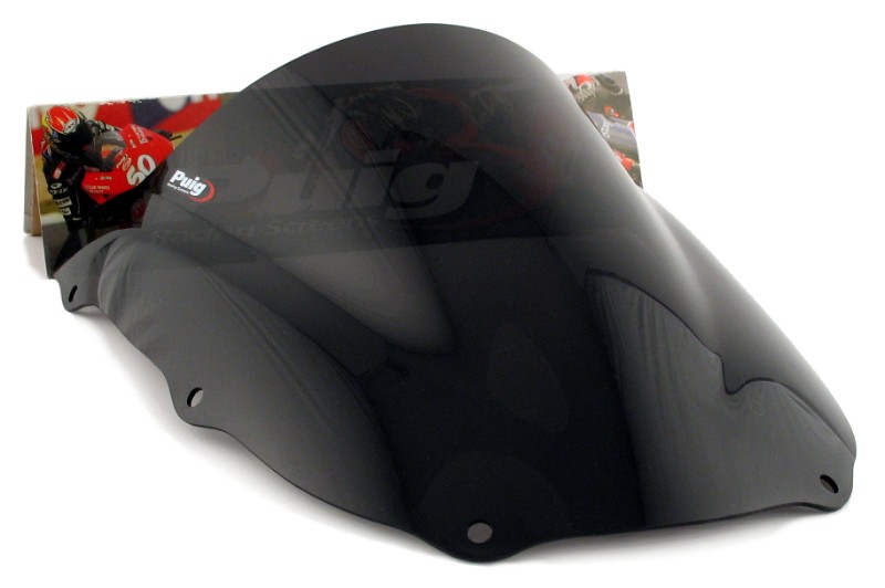 Double bubble screen Puig Kawasaki ZX-6R 98-99 dark smoke