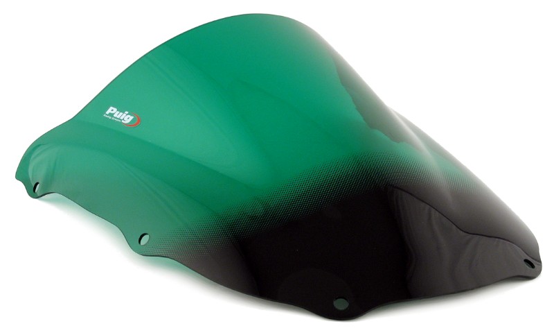 Double bubble screen Puig Kawasaki ZX-6R 98-99 green