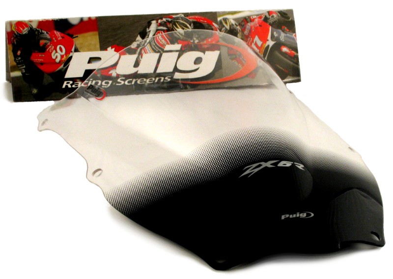 Double bubble screen Puig Kawasaki ZX-6R 00-02 clear