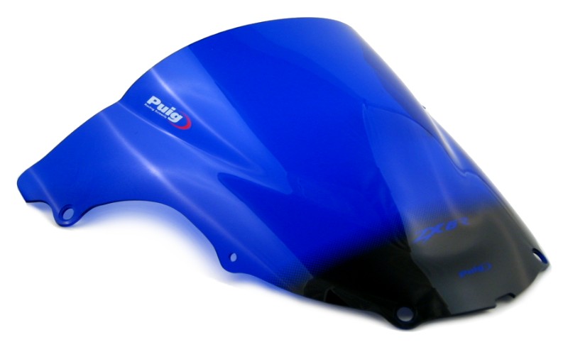 Double bubble screen Puig Kawasaki ZX-6R 03-04 blue
