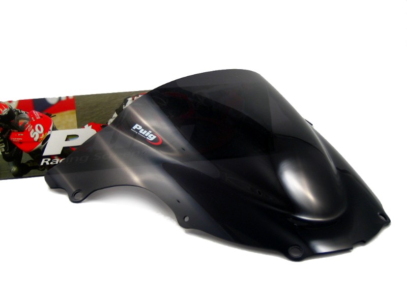 Double bubble screen Puig Kawasaki ZX-6R 03-04 dark smoke