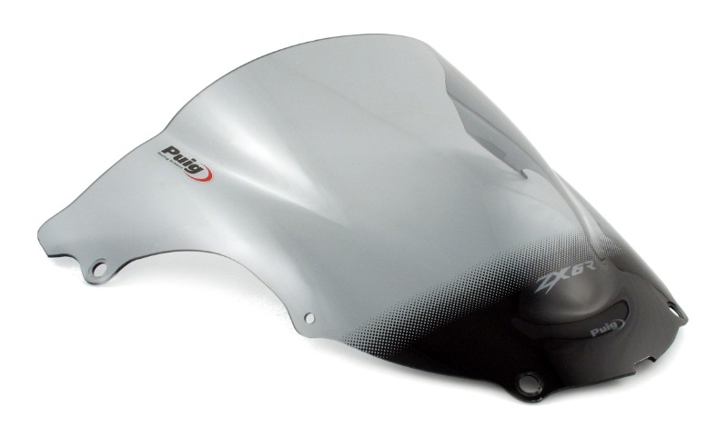 Double bubble screen Puig Kawasaki ZX-6R 03-04 light smoke