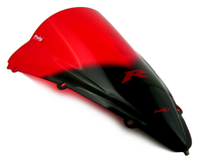 Double bubble screen Puig Yamaha YZF R1  04-06 red