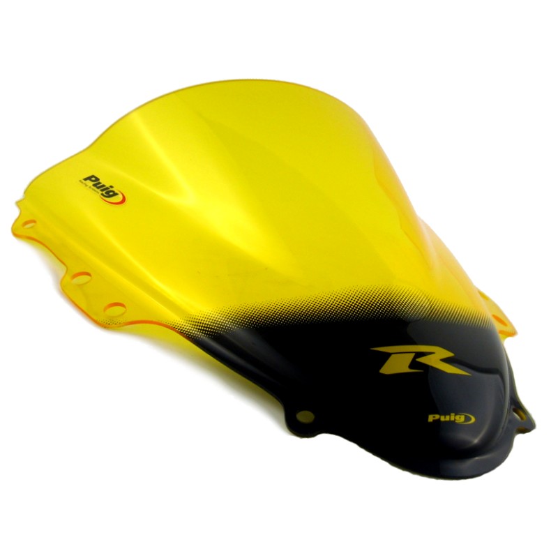 Double bubble screen Puig Suzuki GSX-R 600/750 04-05 yellow