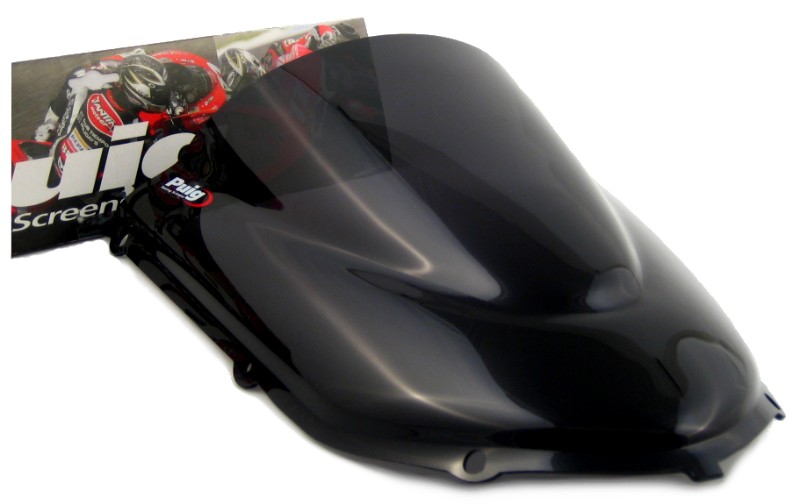 Double bubble screen Puig Kawasaki ZX-10R/Z 750 S 04-05 dark smoke