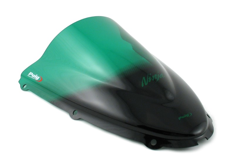 Double bubble screen Puig Kawasaki ZX-10R/ZX-6R 05-08 green