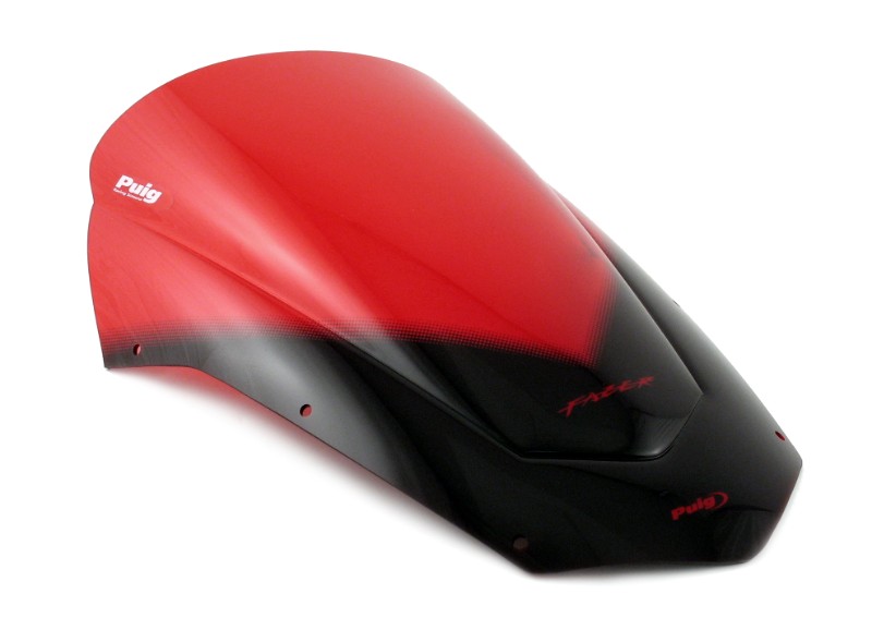 Bulle Racing Puig Yamaha FZ6 FZ 6 Fazer S2 07-10 rouge