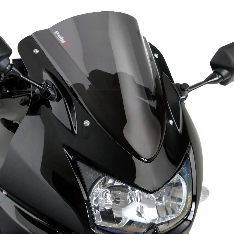 Double bubble screen Puig Kawasaki Ninja 250 R 08-12 dark smoke