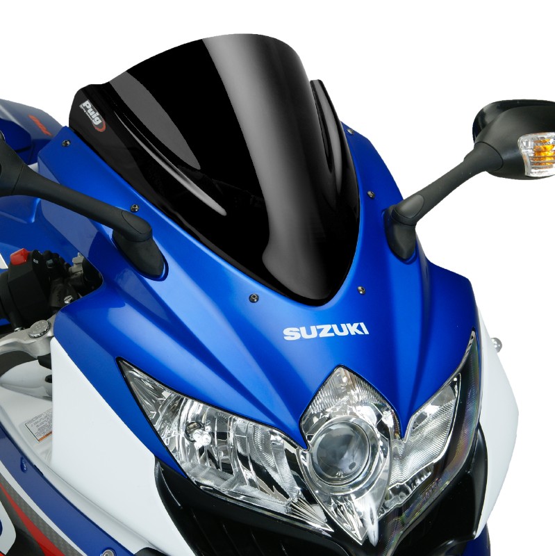 Double bubble screen Puig Suzuki GSX-R 600/750 08-10 black
