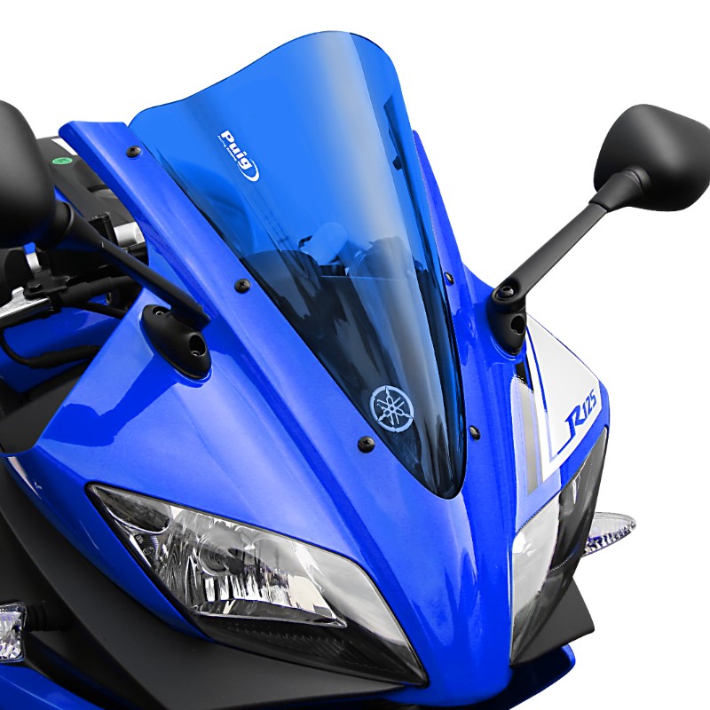 Double bubble screen Puig Yamaha YZF-R 125 08-12 blue