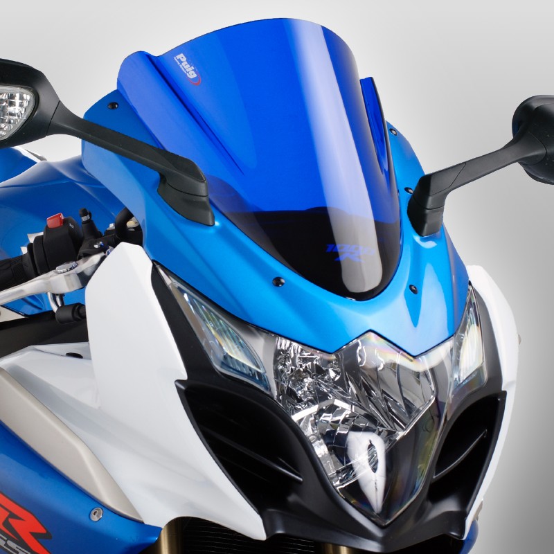 Double bubble screen Puig Suzuki GSX-R 1000 09-12 blue