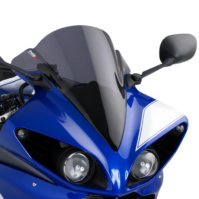 Double bubble screen Puig Yamaha YZF-R1 09-12 dark smoke