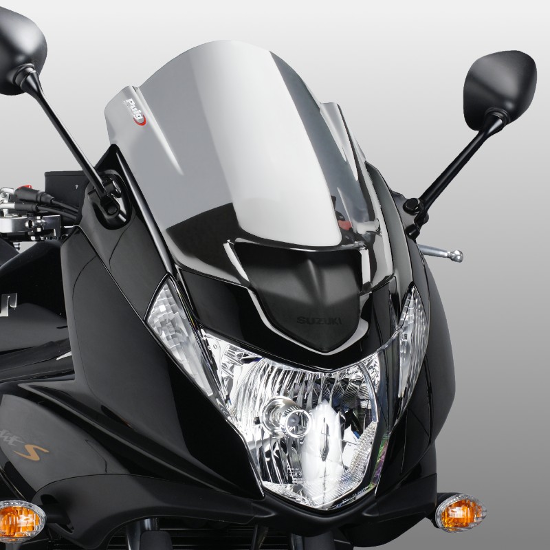 Double bubble screen Puig Suzuki GSF 650 Bandit S 09-12 light smoke