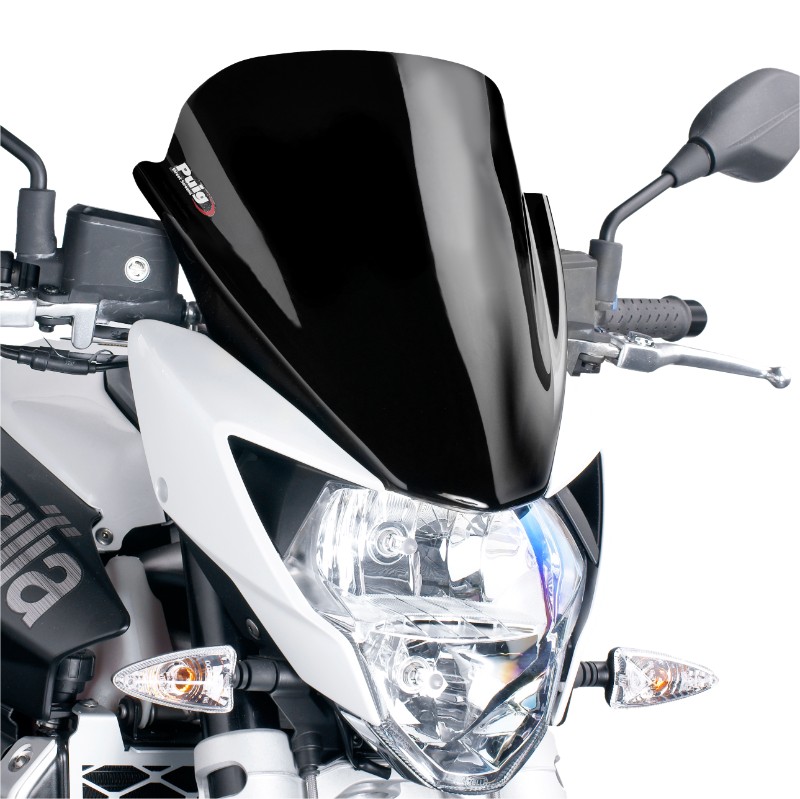 Double Bubble Screen Puig Aprilia Shiver 750 10-12 black