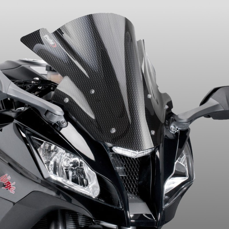 Racingscheibe Puig Kawasaki ZX-10R 11-12 carbon look