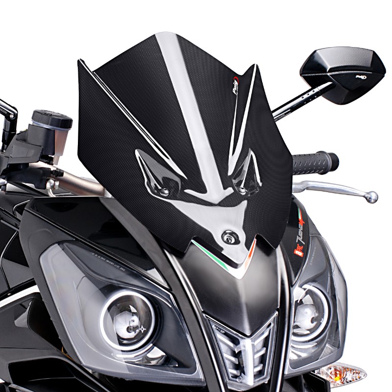 Racingscheibe Puig Aprilia Tuono V4 R 11-12 carbon look