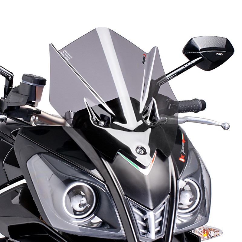 Racingscheibe Puig Aprilia Tuono V4 R 11-12 rauchgrau