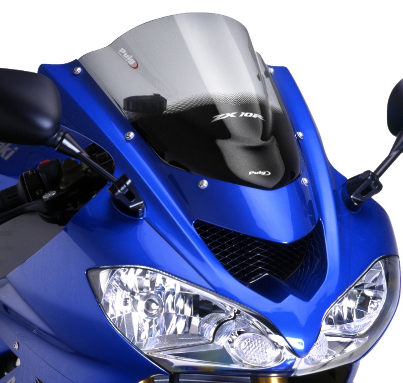 Double bubble screen Puig Kawasaki ZX-10R 04-05 light smoke
