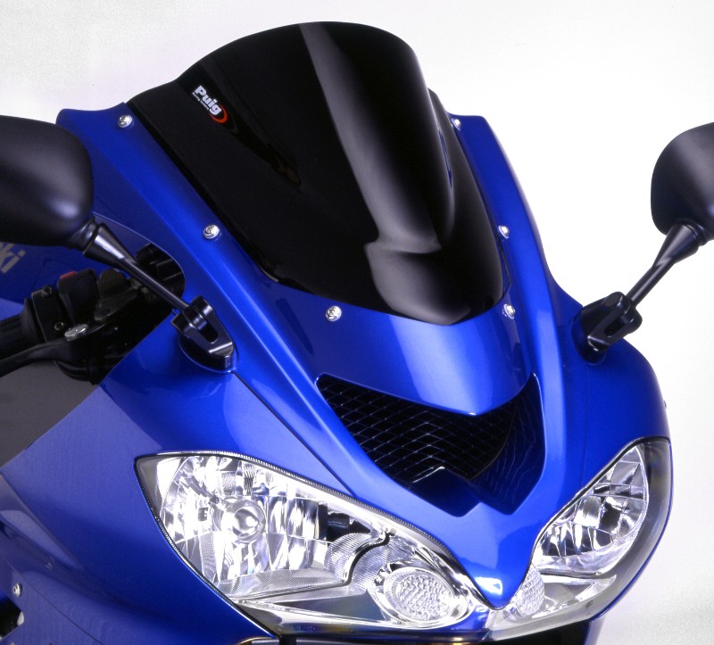 Double bubble screen Puig Kawasaki ZX-10R/Z 750 S 04-05 black