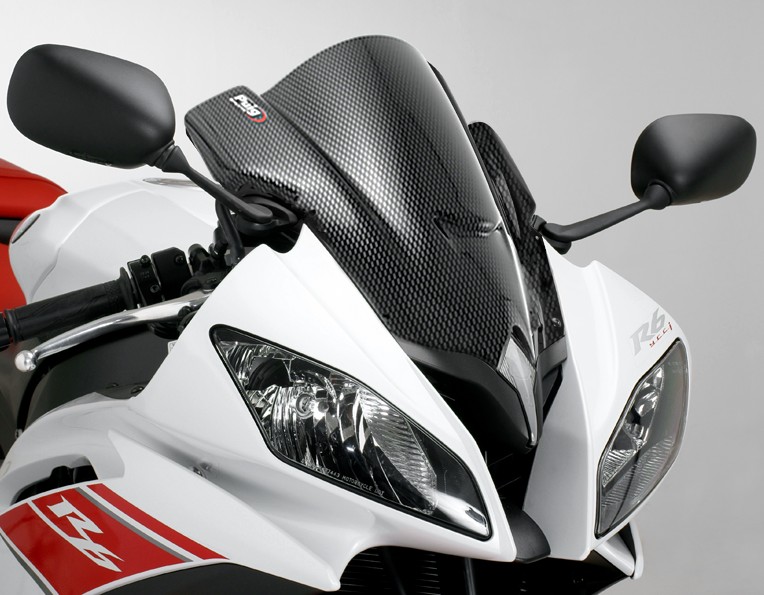 Racingscheibe Puig Yamaha YZF-R6 08-12 Carbon Look