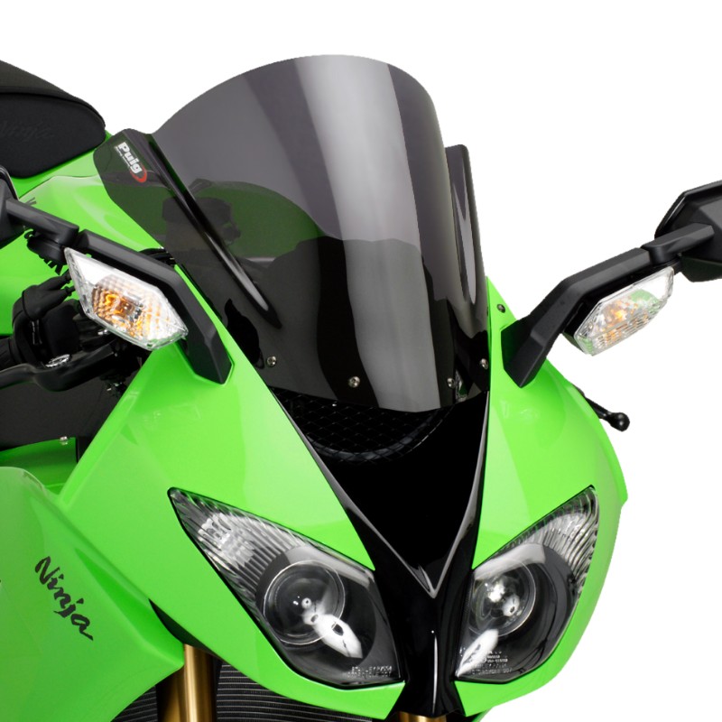 Double bubble screen Puig Kawasaki ZX6R/ZX10R 08-12 dark smoke