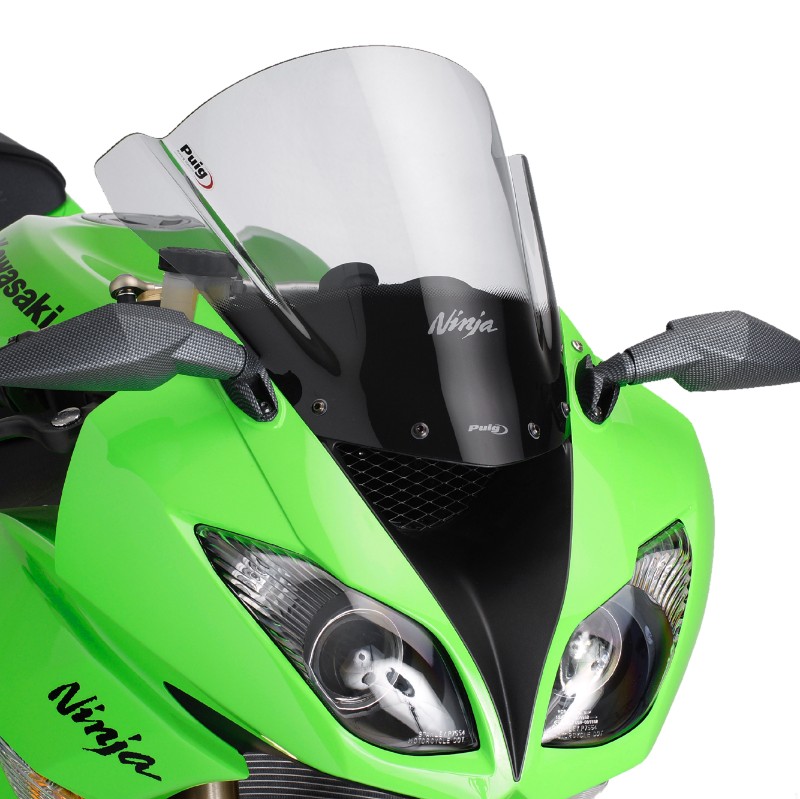Double bubble screen Puig Kawasaki ZX6R/ZX10R 08-12 light smoke