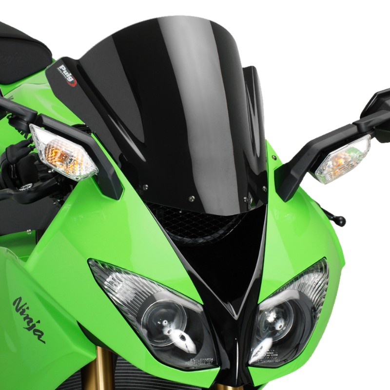 Double bubble screen Puig Kawasaki ZX6R/ZX10R 08-12 black