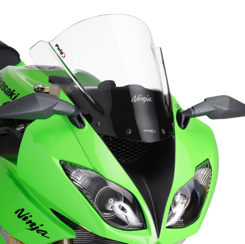 Double bubble screen Puig Kawasaki ZX6R/ZX10R 08-12 clear