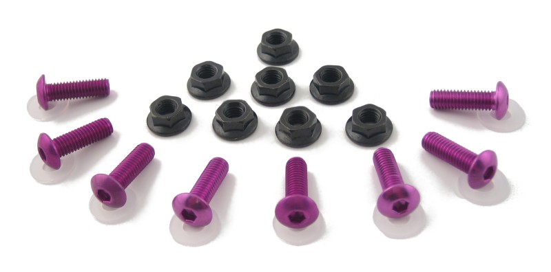 Set of fairing screws Puig purple