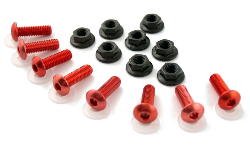 Set of fairing screws Puig red