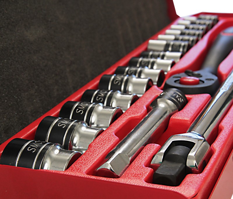 Smoos Tools inch socket set, 1/2 inch, 17Piece for Harley Davidson