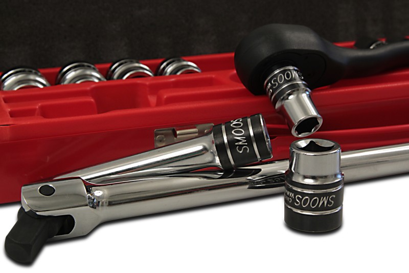 Smoos Tools inch socket set, 1/2 inch, 17Piece for Harley Davidson
