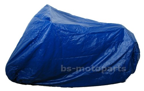 Abdeckplane Motorrad blau XL